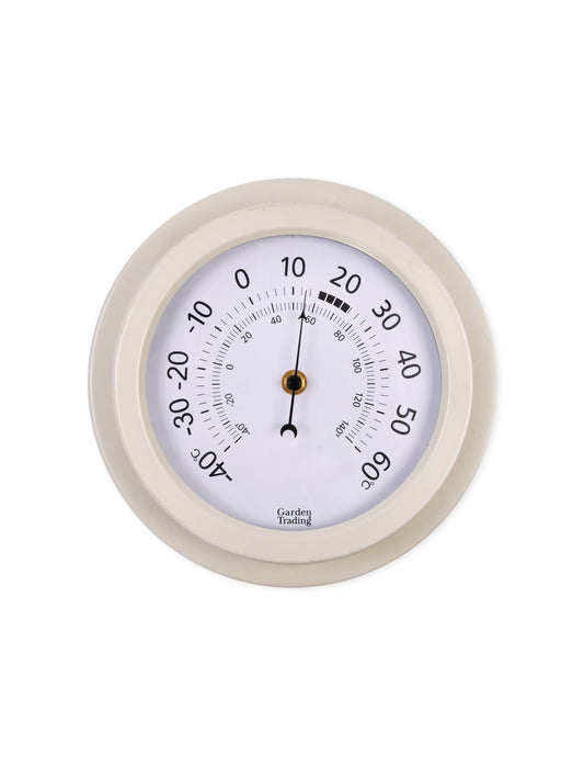 Tenby Outdoor Thermometer - Lily White