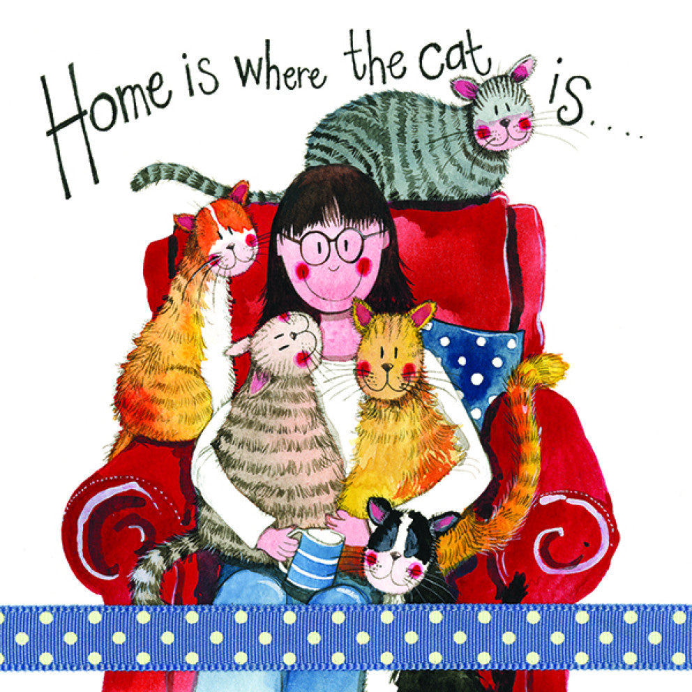 Happy Birthday - Home is where the cat is