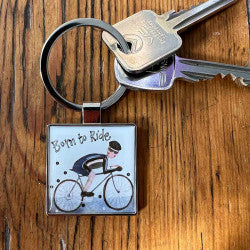 Alex Clark Keyring - Born to Ride