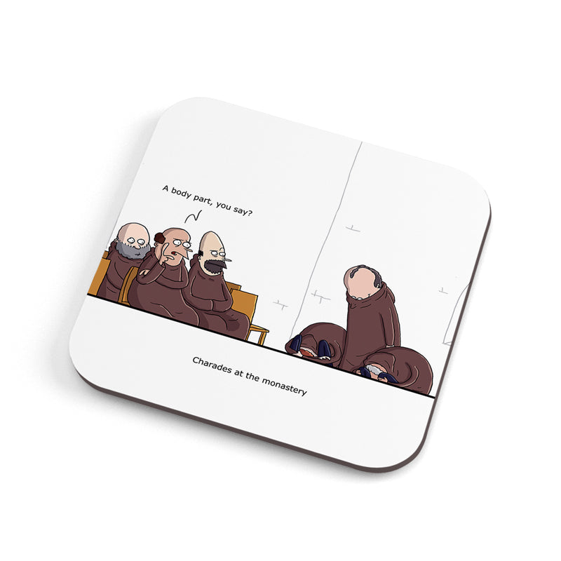 Adult Humour Coaster - Monks