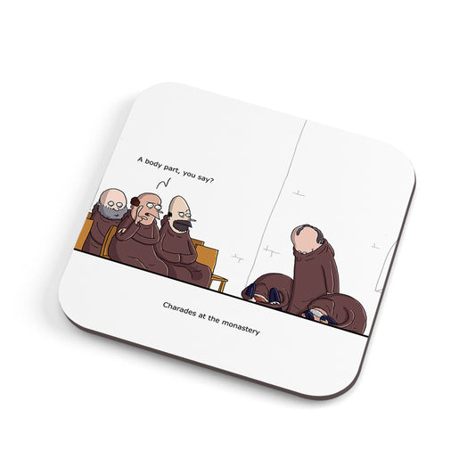 Adult Humour Coaster - Monks