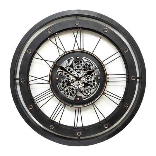 Cog Clock - Giant Spoked Wall Clock