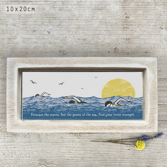 Seascape long picture - Embrace the waves….