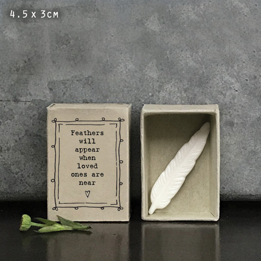 Matchbox Gift - Feathers appear…
