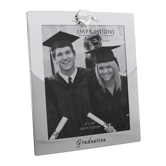 Silver Plated Two Tone Graduation Frame (8'' x 10'')