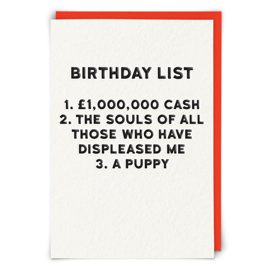 Holy Flaps - Birthday List