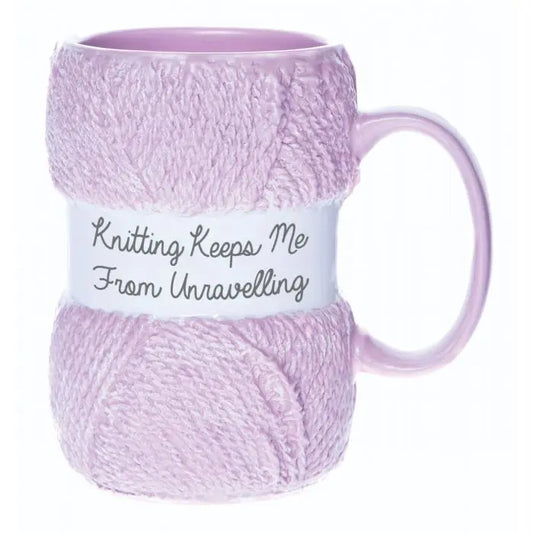 Knitting Mug - Unravelling