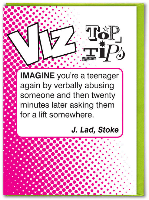 Viz Letterbox Card - Teenager