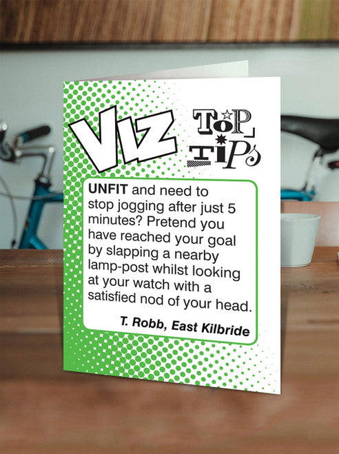 Viz Letterbocks  Card - Unfit