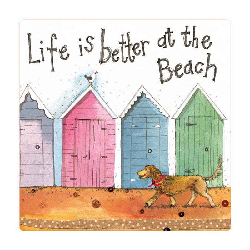 Alex Clark Fridge Magnet - At The Beach