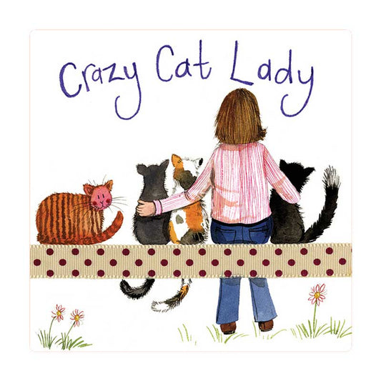 Alex Clark Fridge Magnet - Crazy Cat Lady