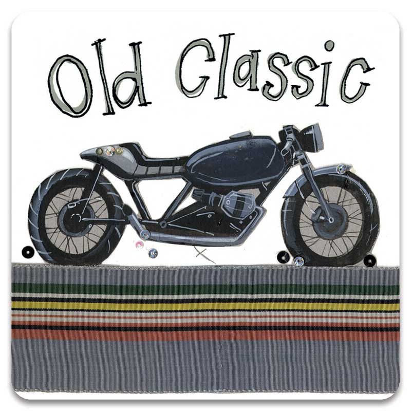 Alex Clark Fridge Magnet - Classic Bike