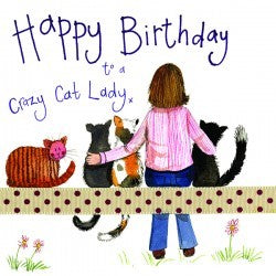 Happy Birthday - Crazy Cat Lady