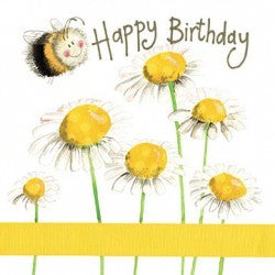 Happy Birthday - Bee & Daisies