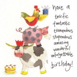 Happy Birthday - Farm Animals