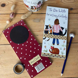 Magnetic To Do List - Crazy Cat Lady by Alex Clark