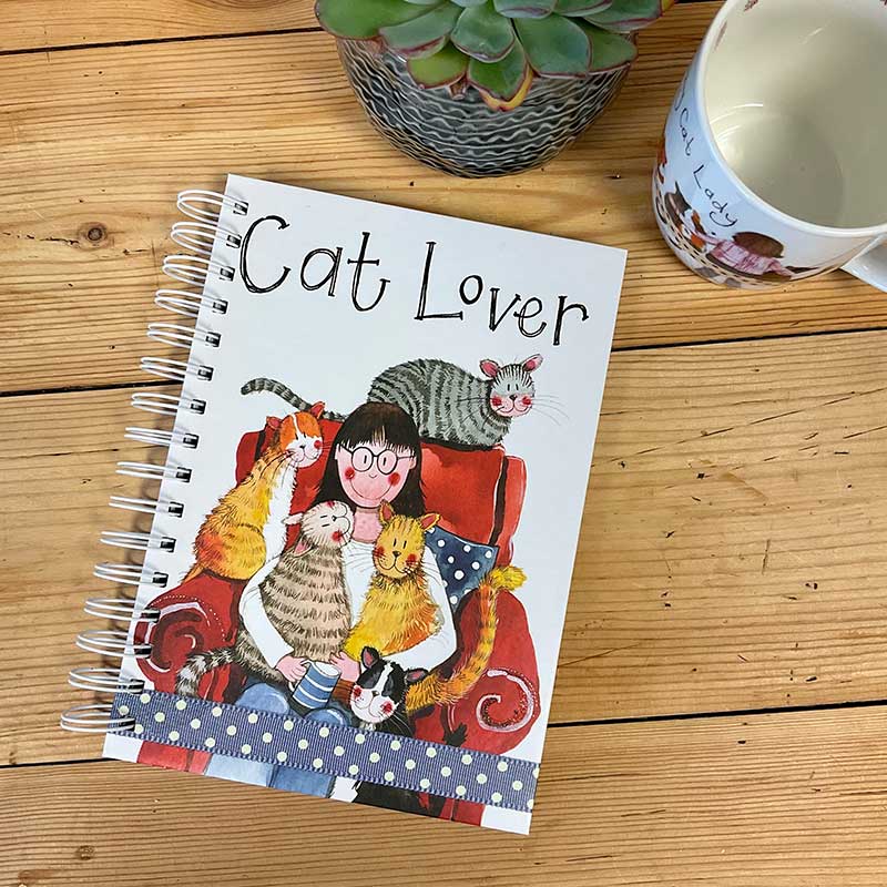 Cat Lover Spiral Journal by Alex Clark