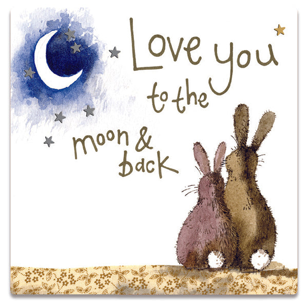 Alex Clark Fridge Magnet - Moon and Back