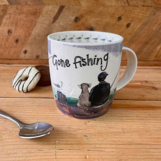 Alex Clark Mug - Gone Fishing