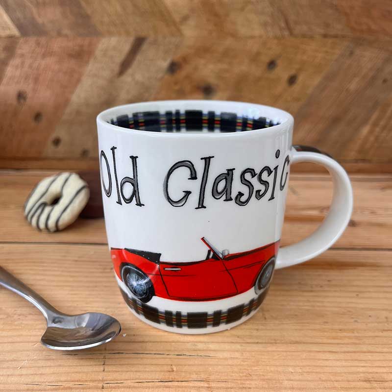 Alex Clark Mug - Red Old Classic Car