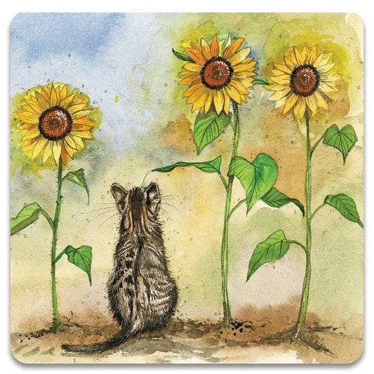 Alex Clark Fridge Magnet - Sunflowers